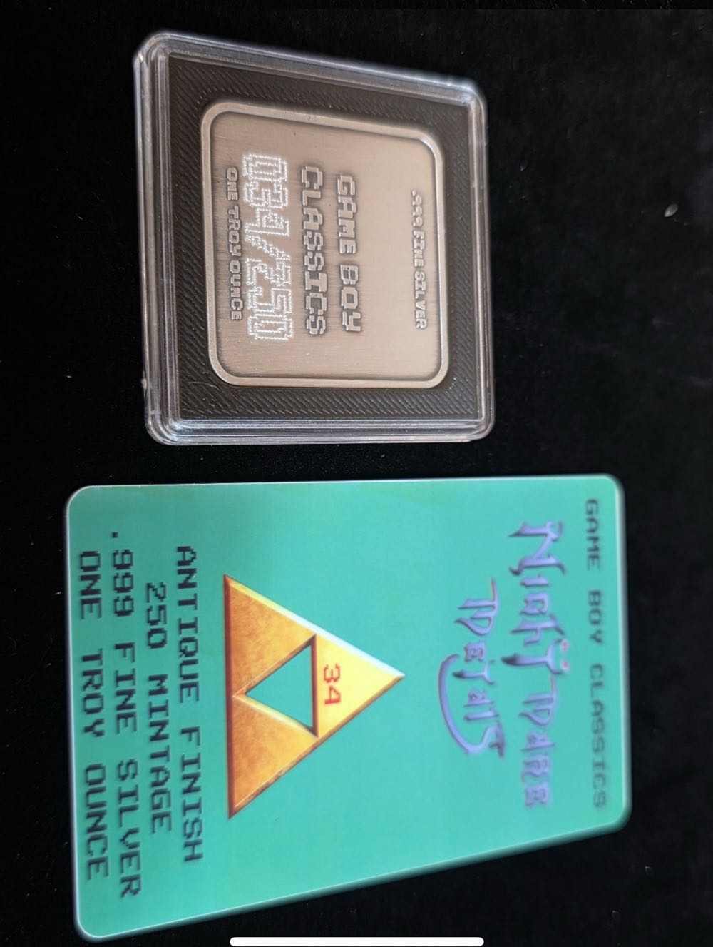 Nightmare Metals Gameboy Classics 1oz Zelda Links Awakening Silver Bar  coin collectible - Main Image 2