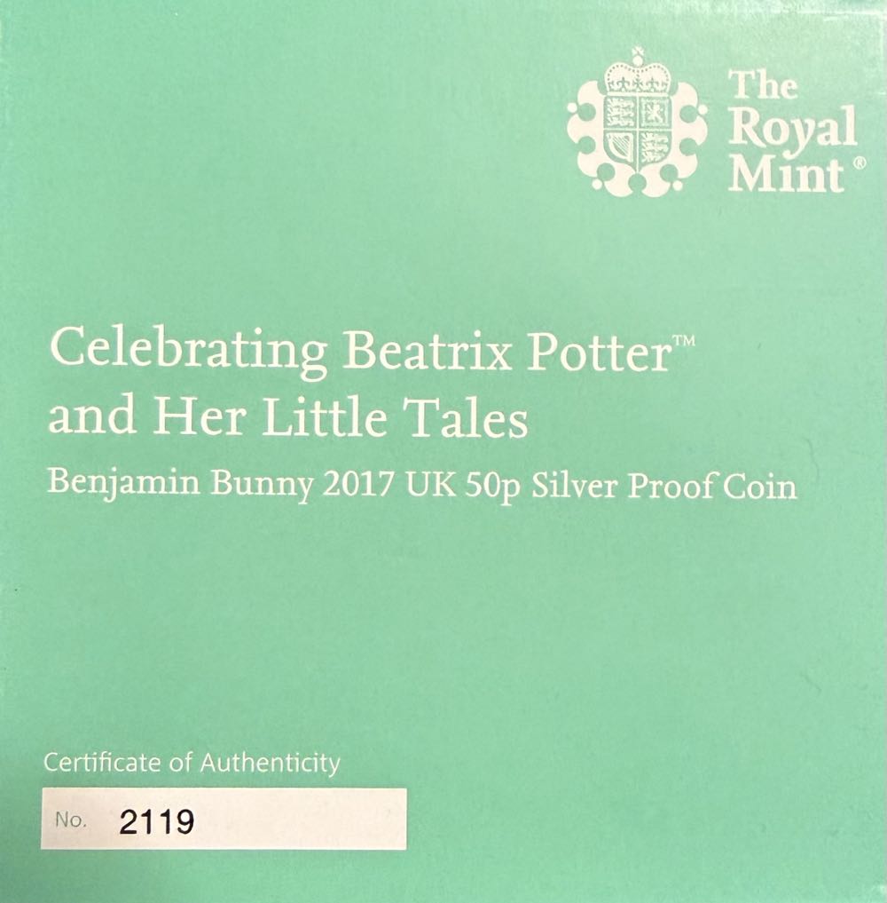 2017 Benjamin Bunny 50p & Book  coin collectible - Main Image 3