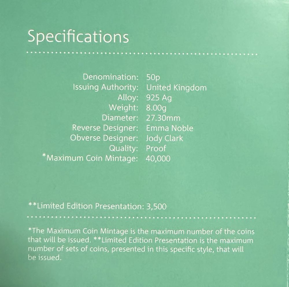 2017 Benjamin Bunny 50p & Book  coin collectible - Main Image 4