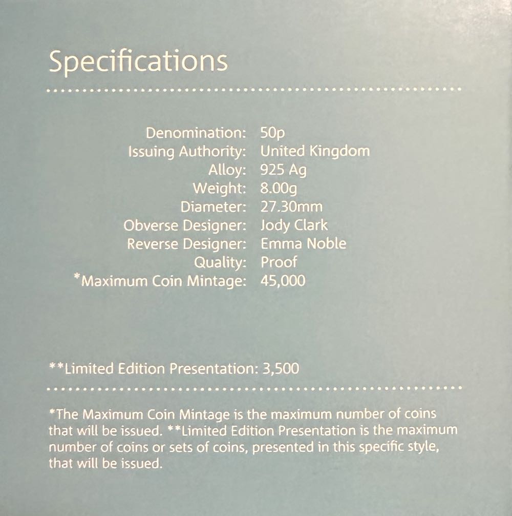 2018 Peter Rabbit 50p & Book  coin collectible - Main Image 4