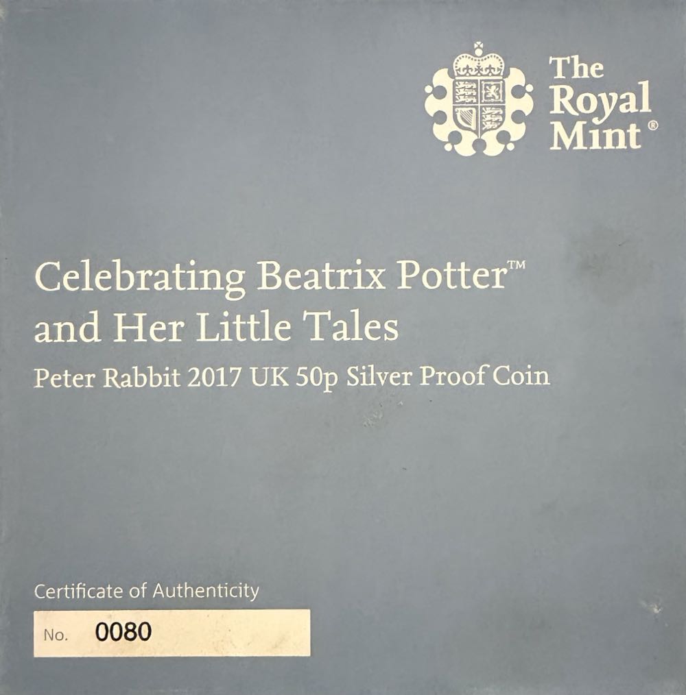 2017 Peter Rabbit 50p & Book  coin collectible - Main Image 3
