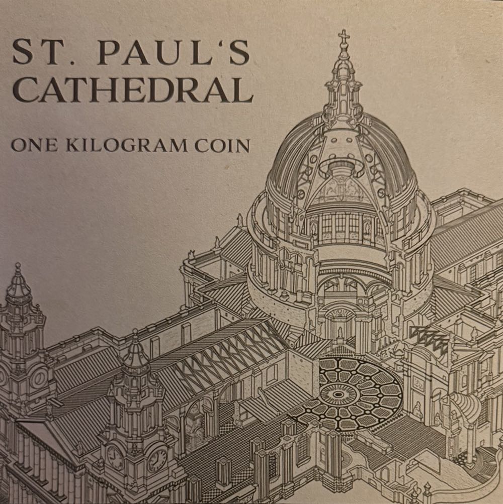 2025 St. Paul’s Cathedral $5  coin collectible - Main Image 4