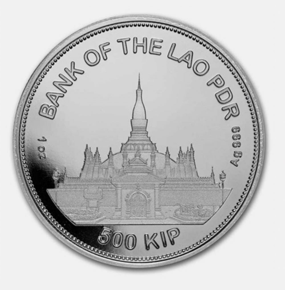 2022 Laos Panthera Tigris Silver Round  coin collectible - Main Image 2