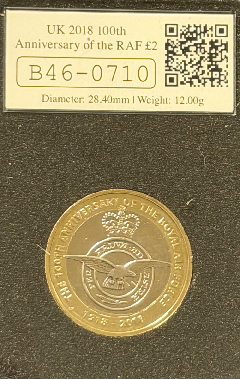 2018 RAF Centenary Badge Datestamp £2  coin collectible - Main Image 2