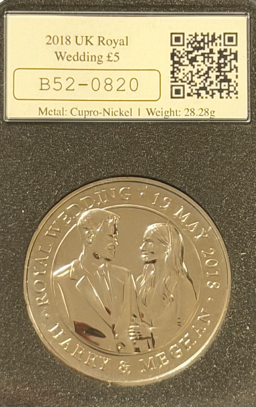 2018 Royal Wedding Datestamp £5  coin collectible - Main Image 2