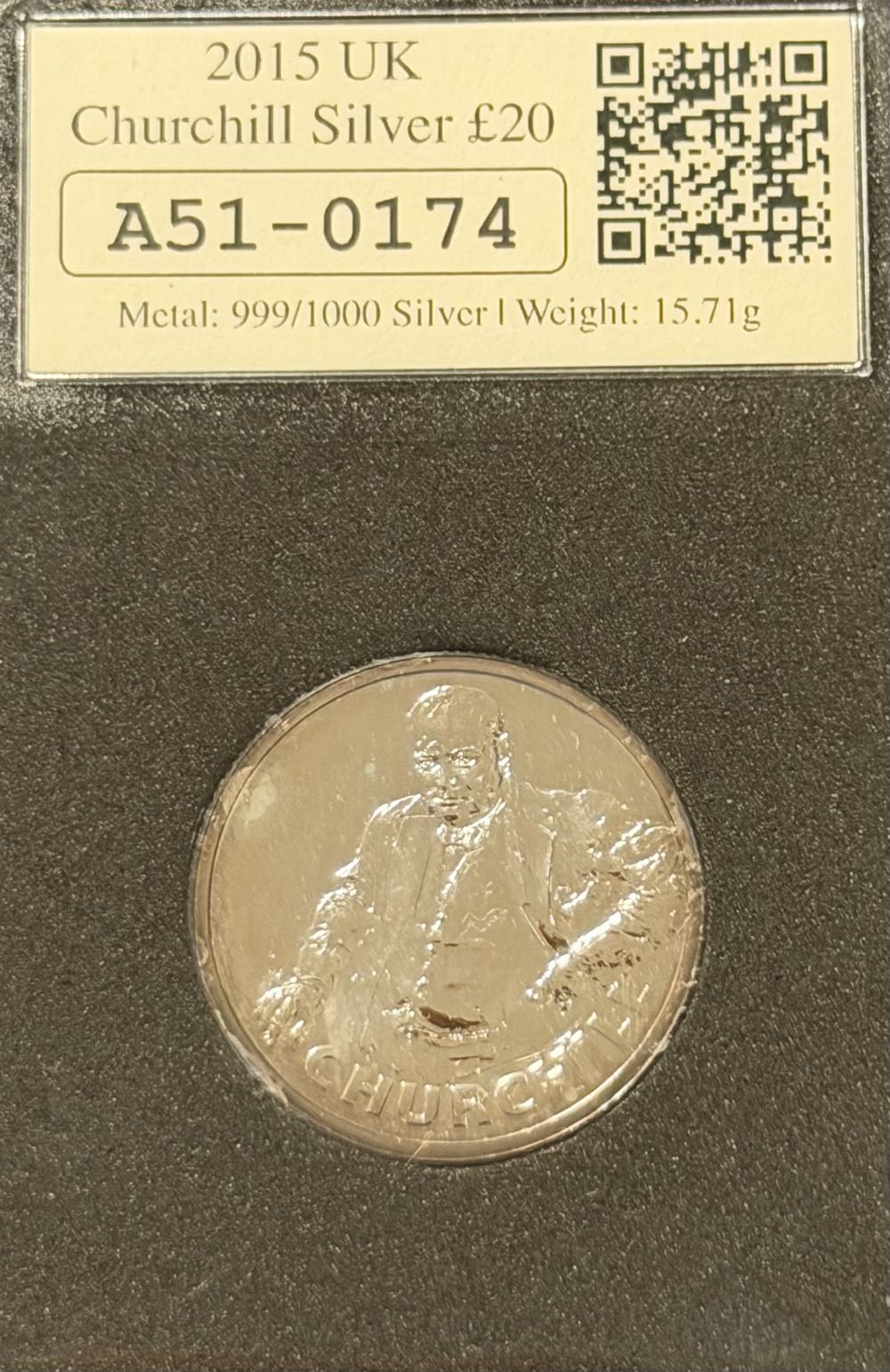 2015 Churchill Datestamp £20  coin collectible - Main Image 2