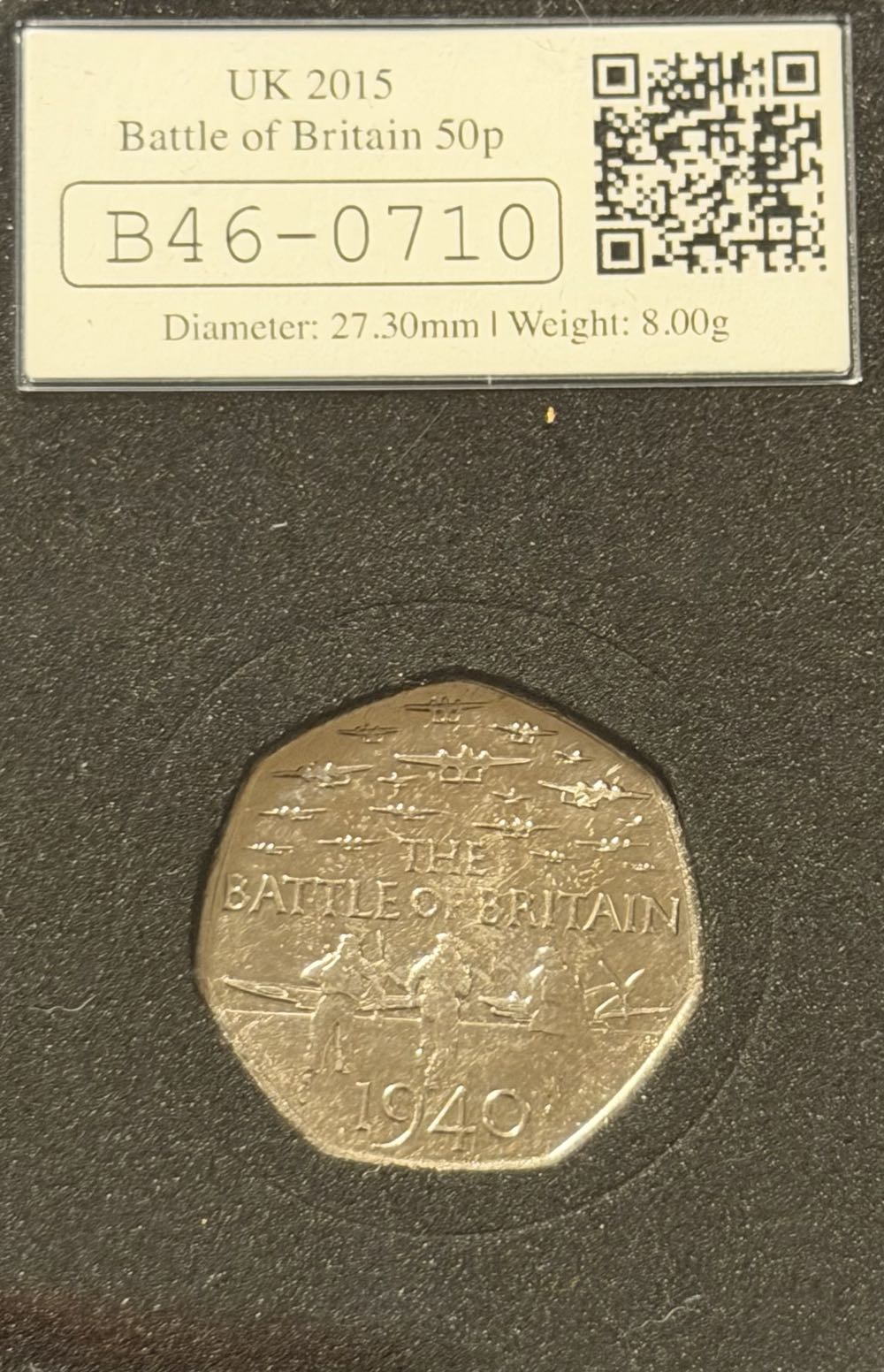 2015 The Battle Of Britain Datestamp 50p  coin collectible - Main Image 2