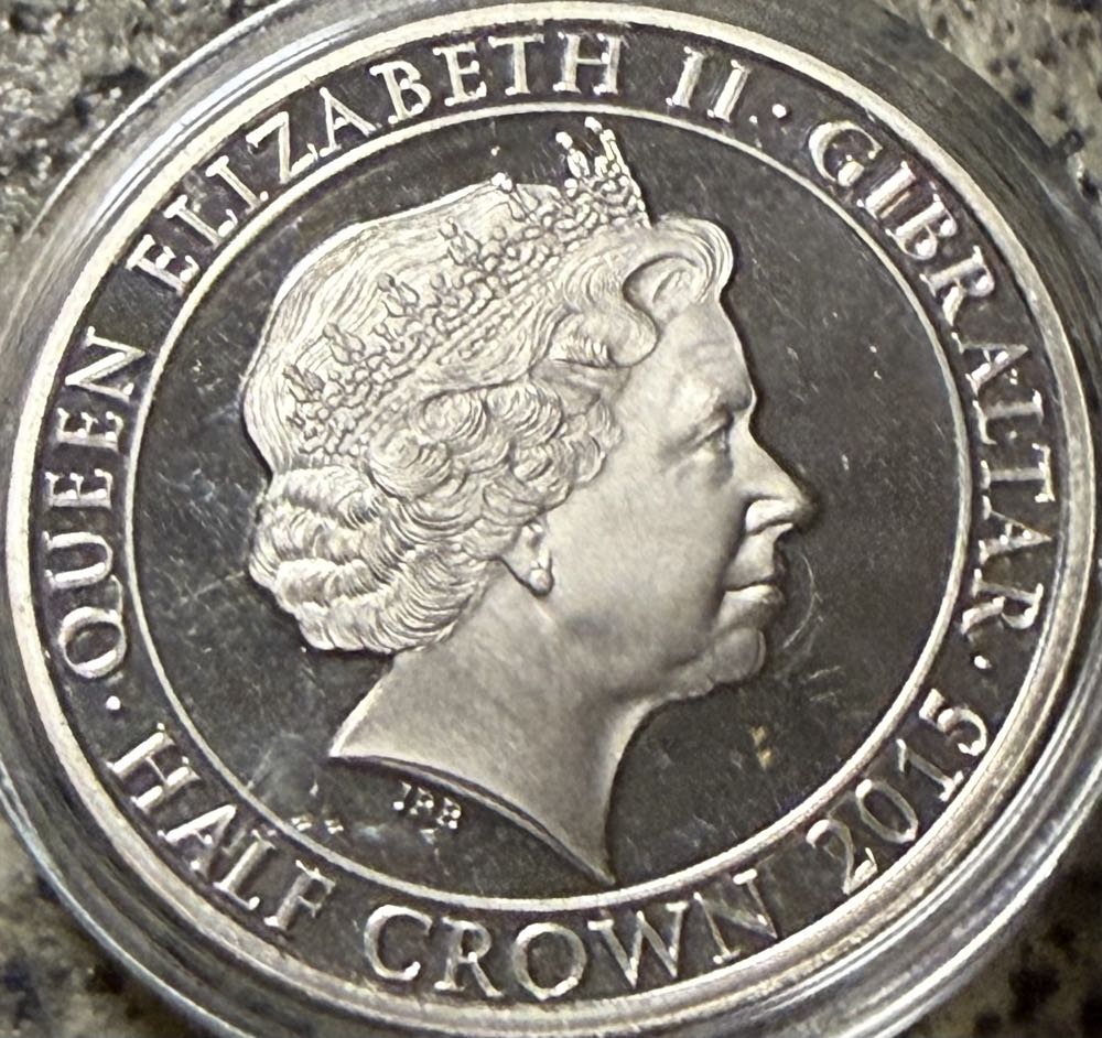 2015 Winston Churchill Half Crown  coin collectible - Main Image 2