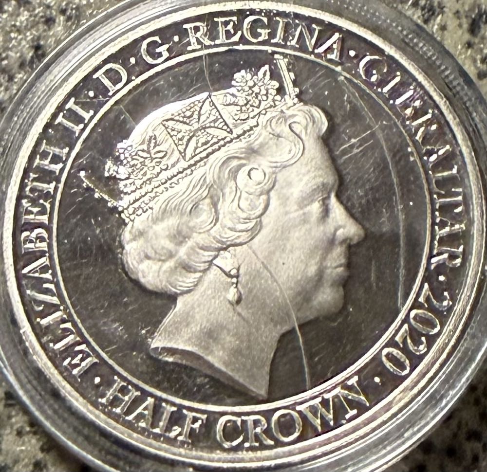 2020 Winston Churchill Half Crown  coin collectible - Main Image 2