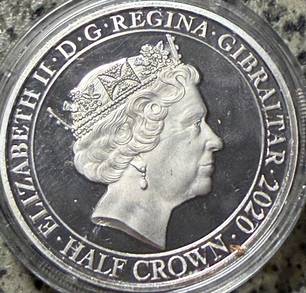2020 Never Was So Much Owed Half Crown  coin collectible - Main Image 2