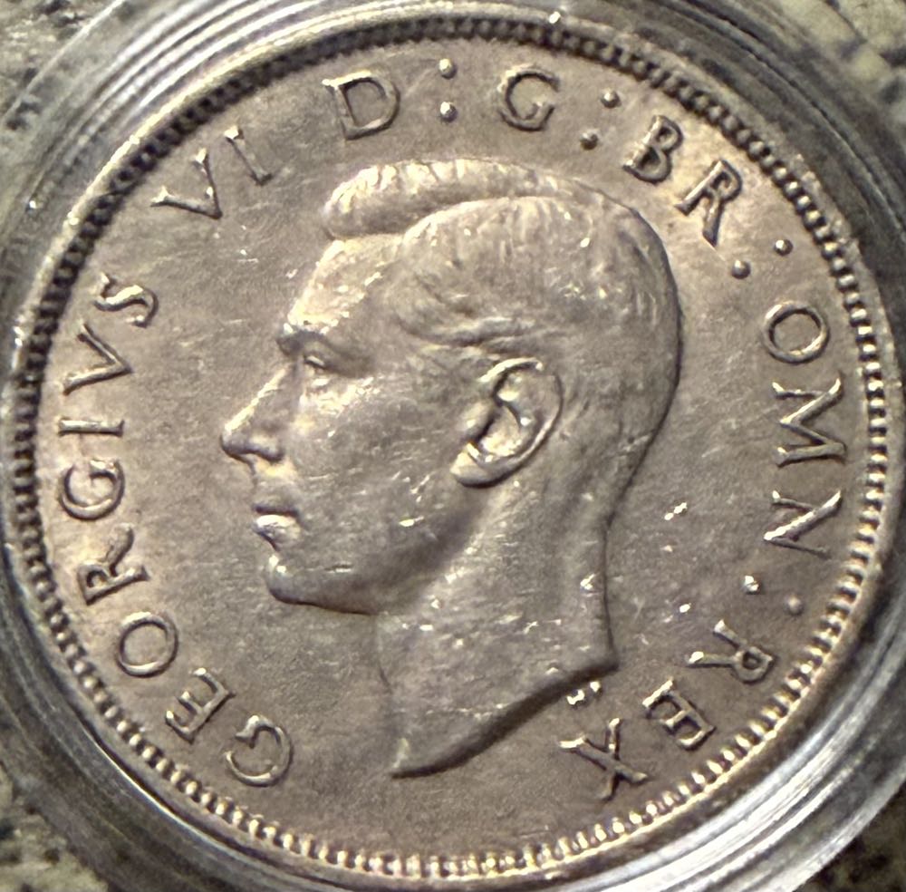 1951 George VI Florin  coin collectible - Main Image 2
