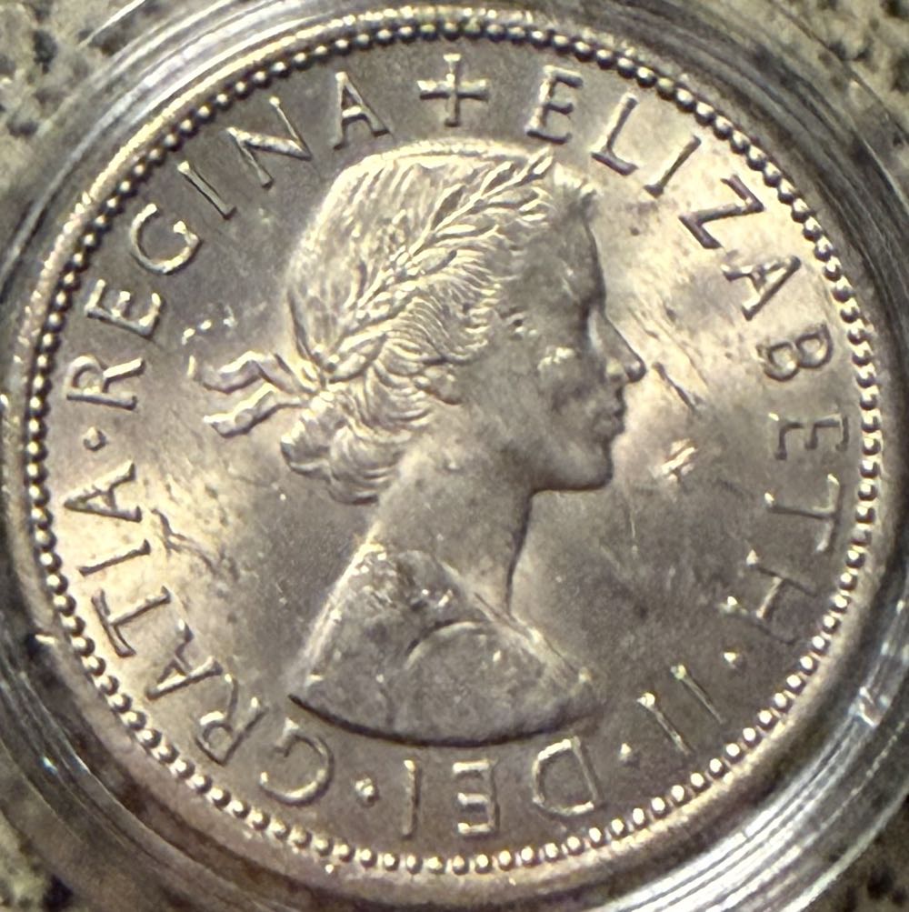 1967 Elizabeth II Two Shillings  coin collectible - Main Image 2