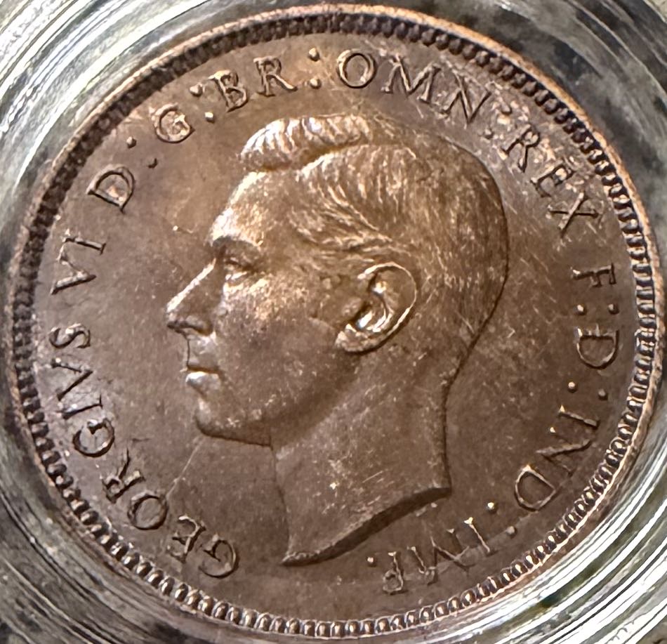 1939 George VI Farthing (2)  coin collectible - Main Image 2