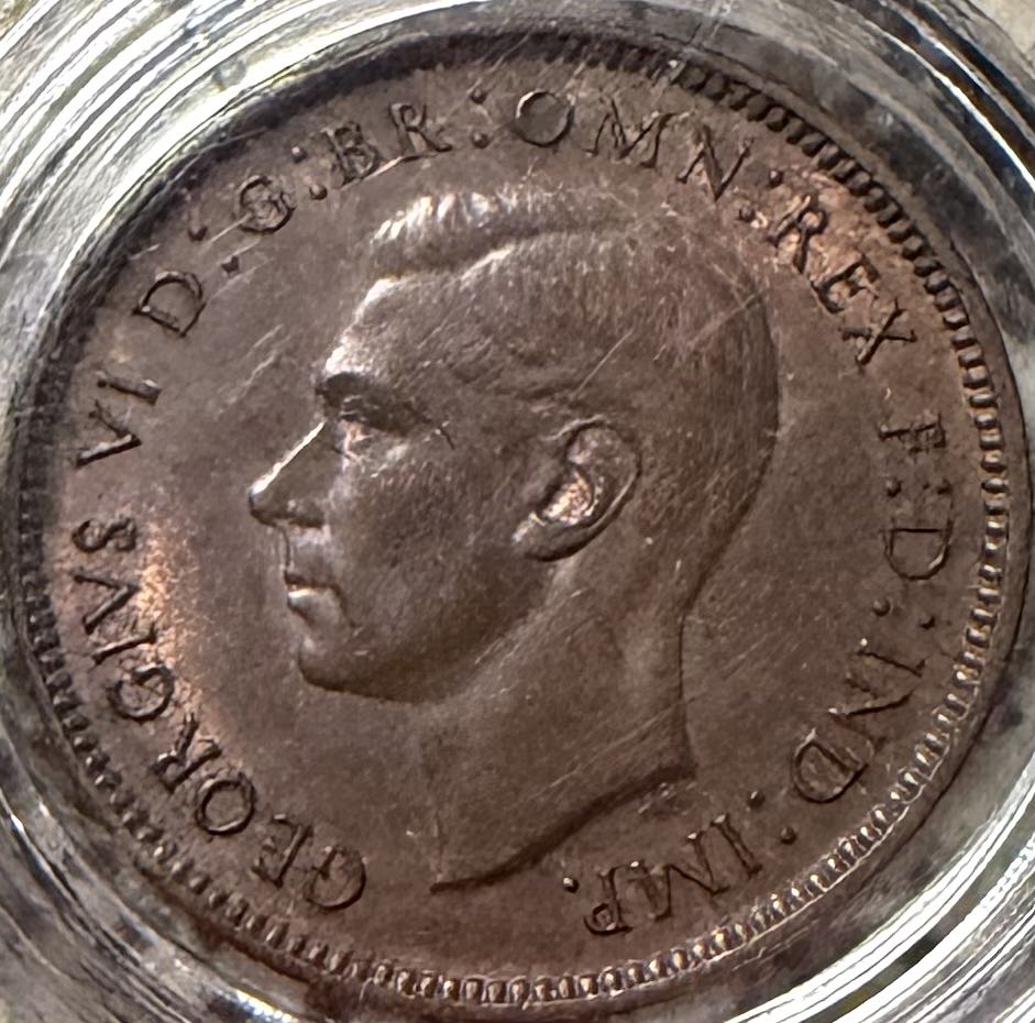 1940 George VI Farthing (2)  coin collectible - Main Image 2