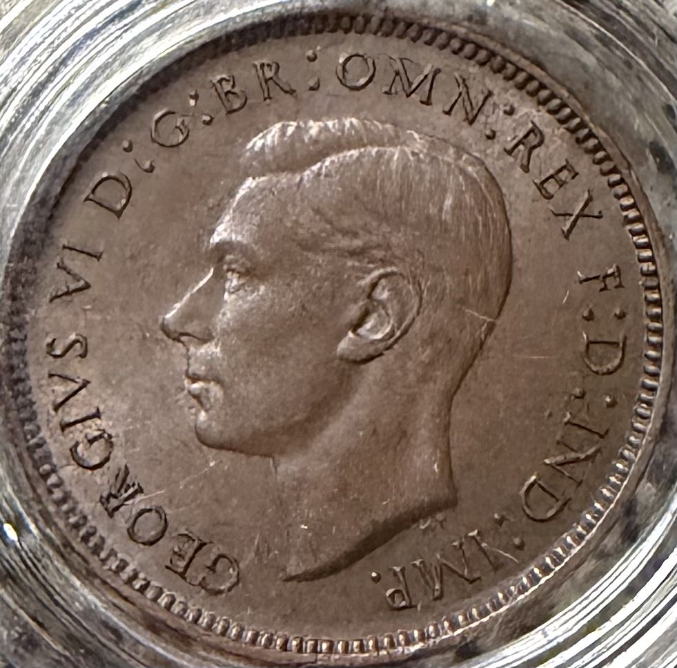 1947 George VI Farthing  coin collectible - Main Image 2