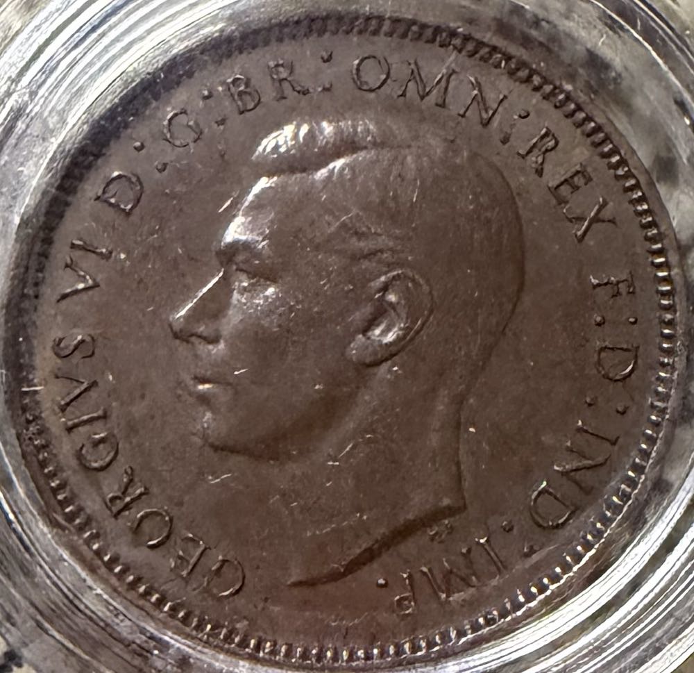 1948 George VI Farthing  coin collectible - Main Image 2