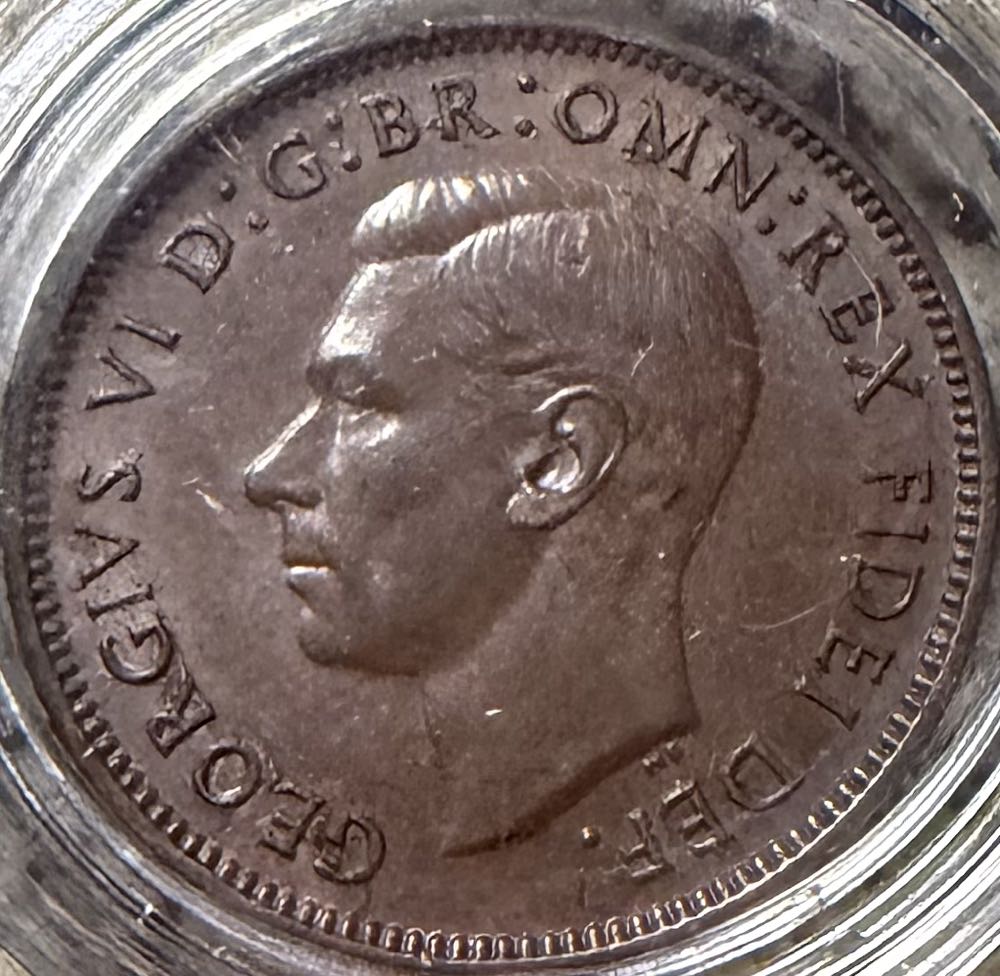 1950 George VI Farthing  coin collectible - Main Image 2