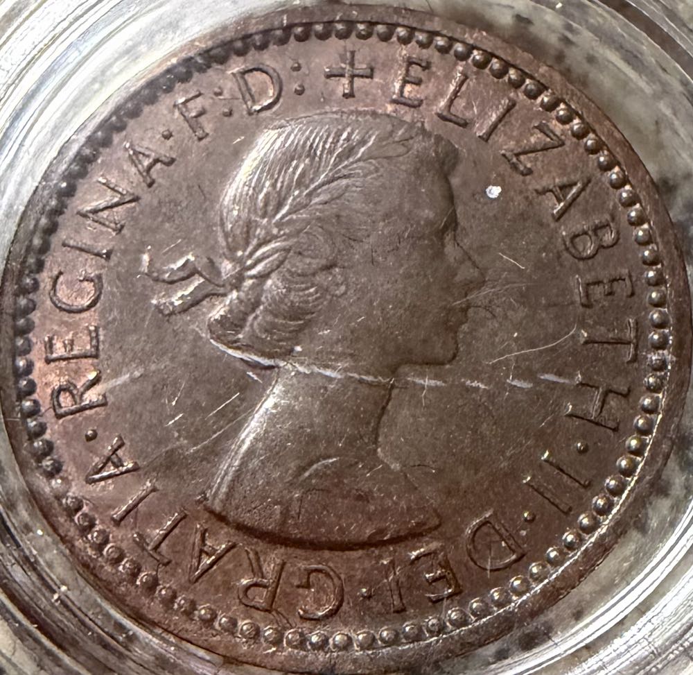 1955 Elizabeth II Farthing (2)  coin collectible - Main Image 2