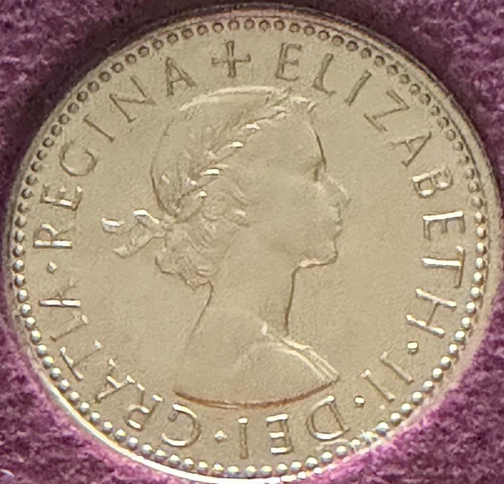 1970 Elizabeth II Six Pence  coin collectible - Main Image 2