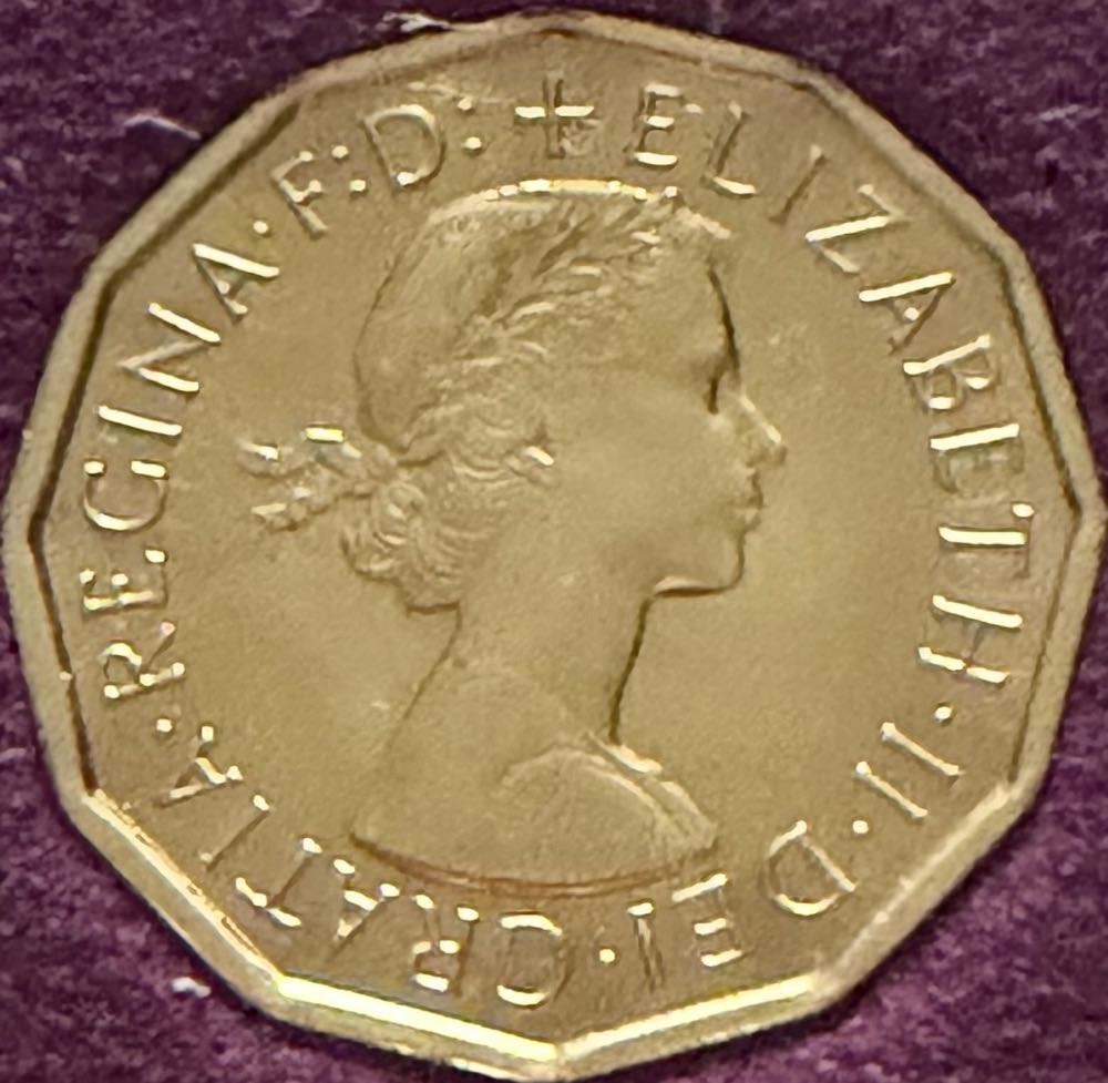 1970 Elizabeth II Three Pence  coin collectible - Main Image 2