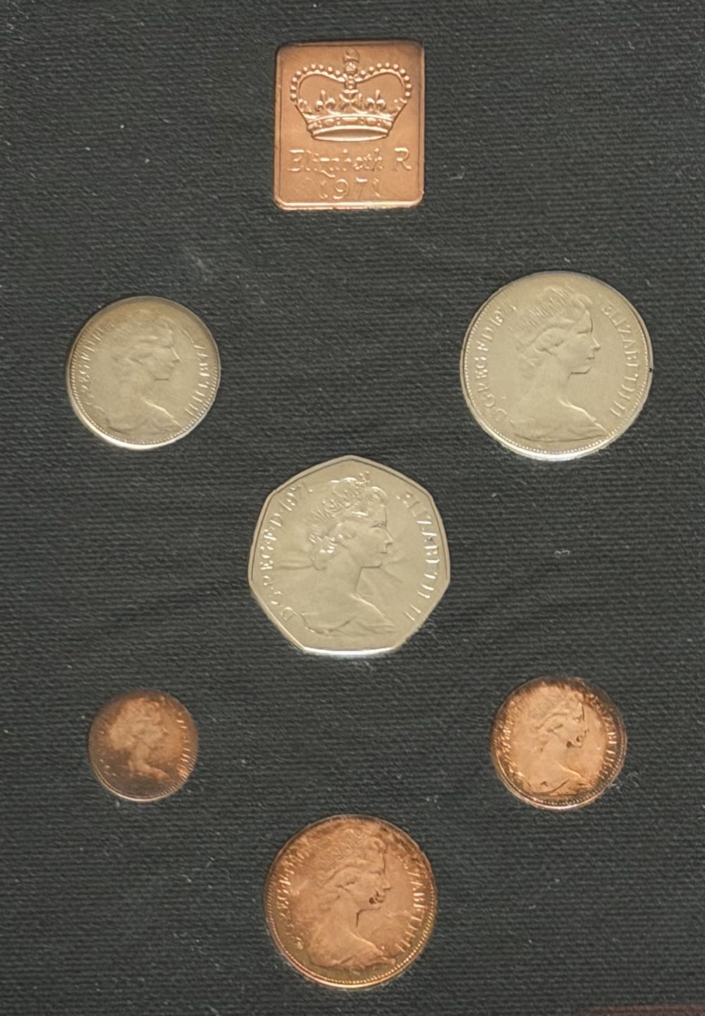 1971 One New Penny  coin collectible - Main Image 3