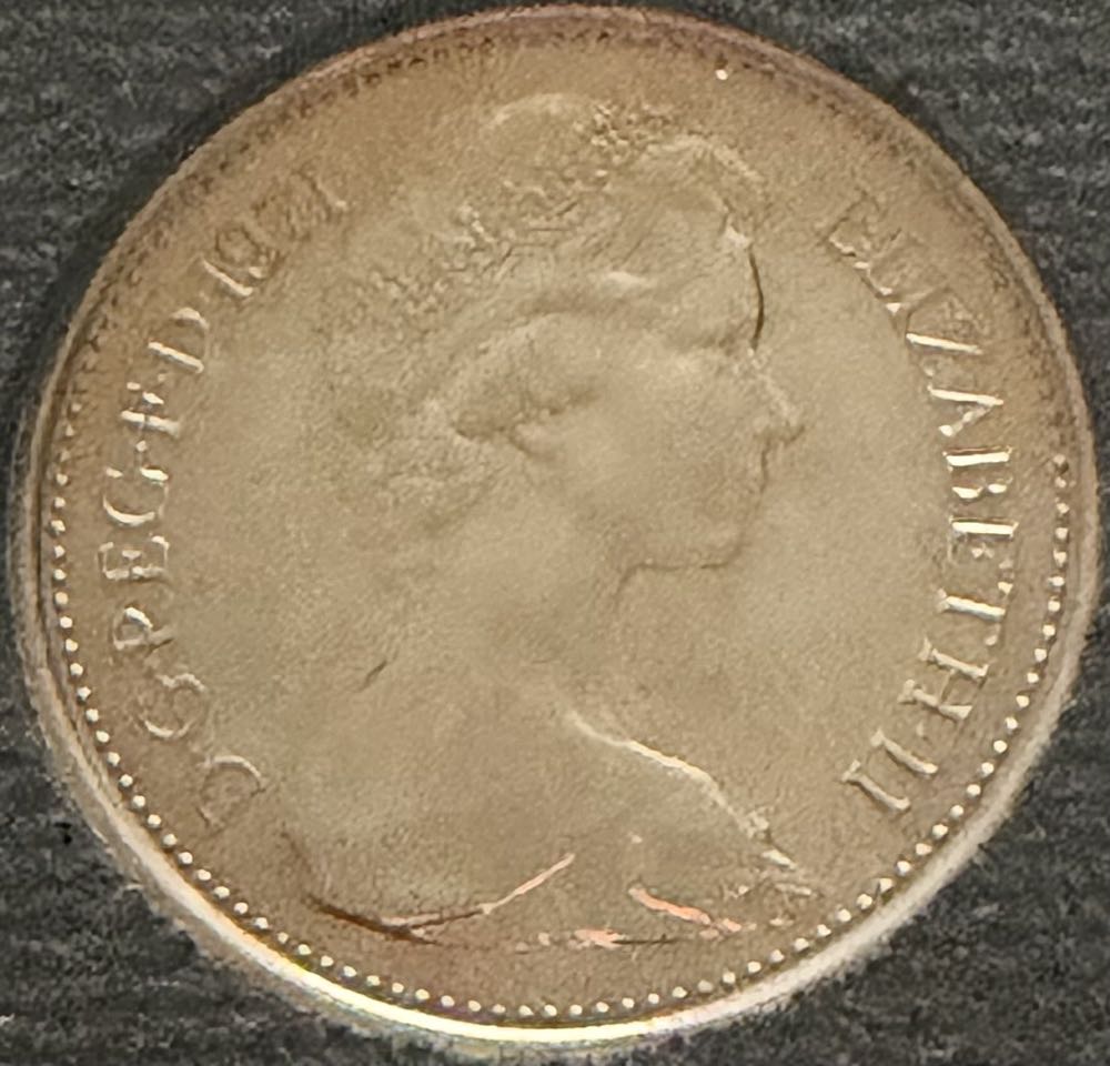1971 Five New Pence  coin collectible - Main Image 2