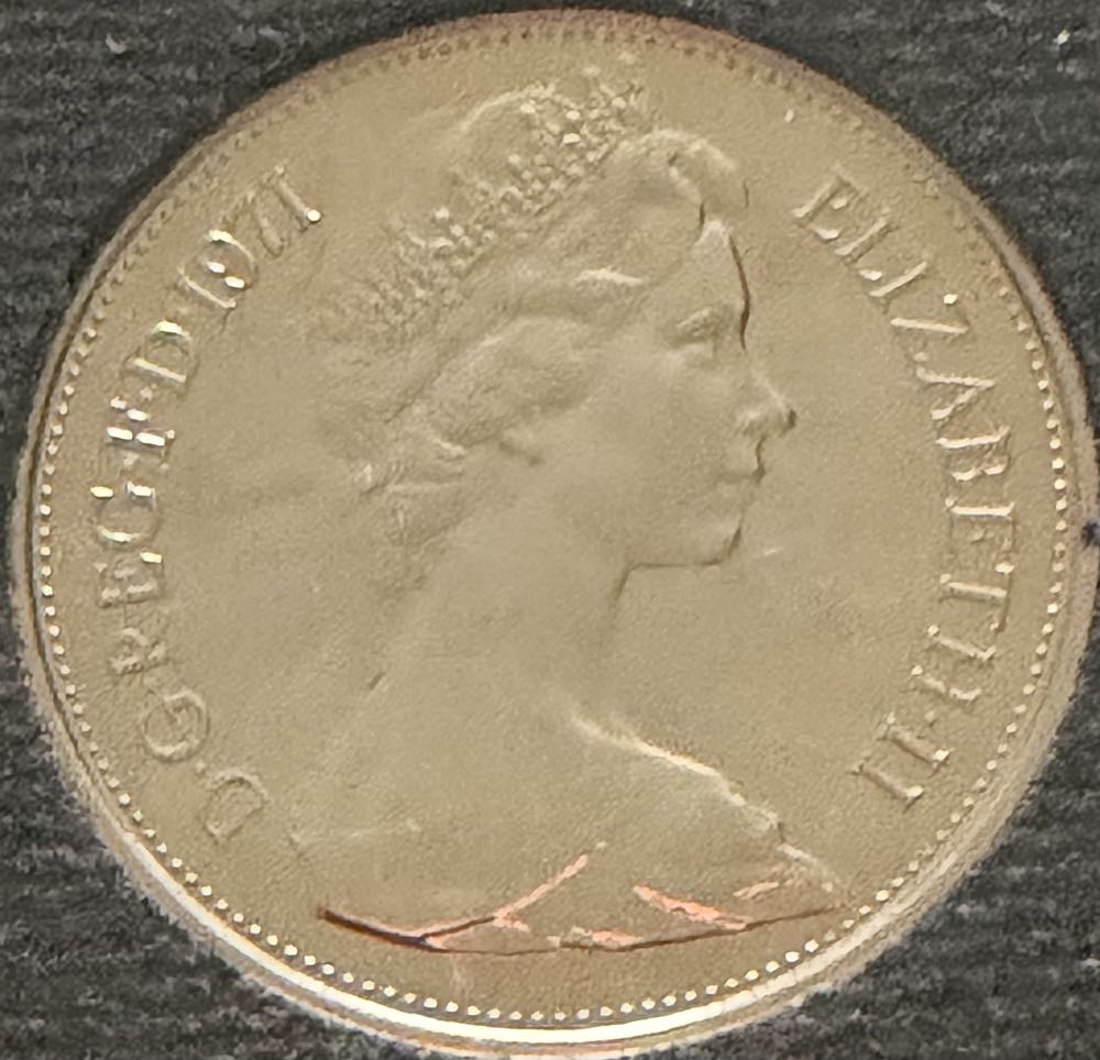 1971 Ten New Pence  coin collectible - Main Image 2