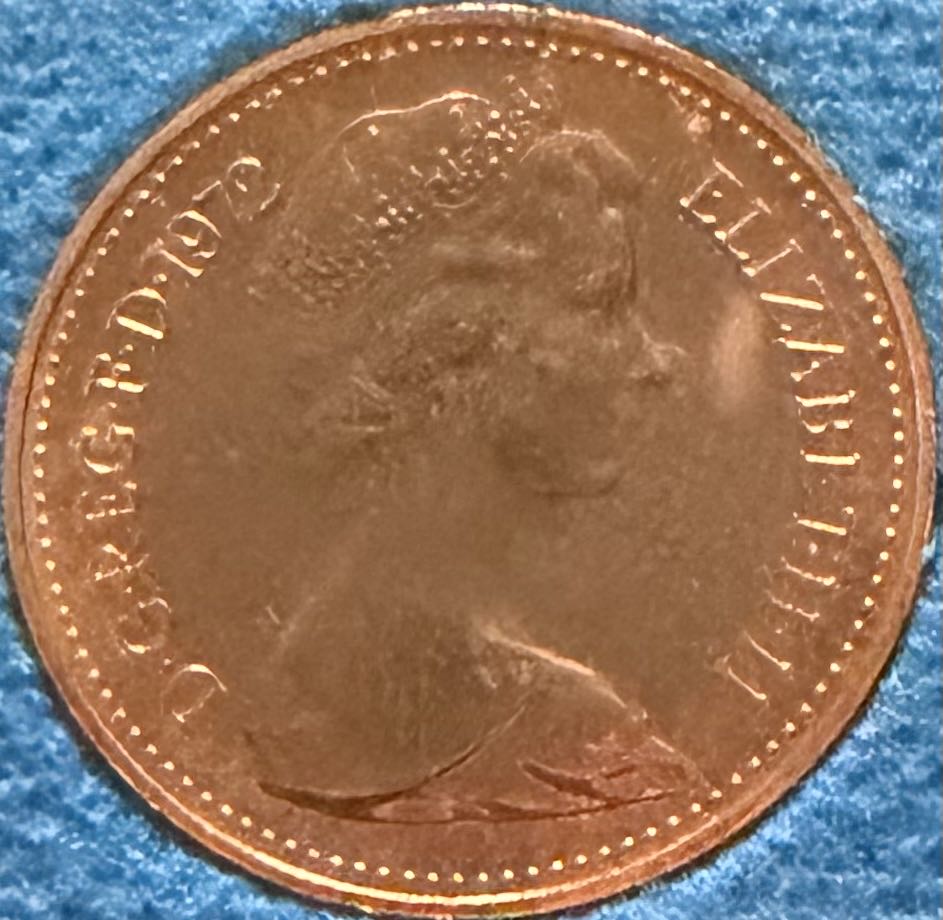 1972 Half New Penny  coin collectible - Main Image 2