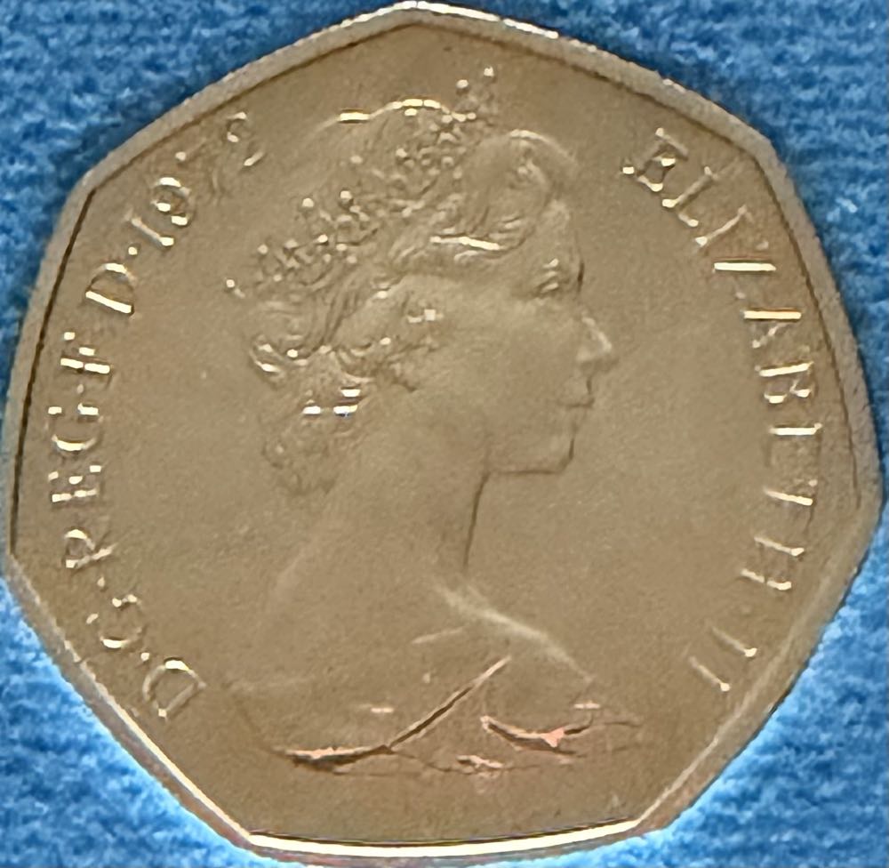1972 Fifty New Pence  coin collectible - Main Image 2