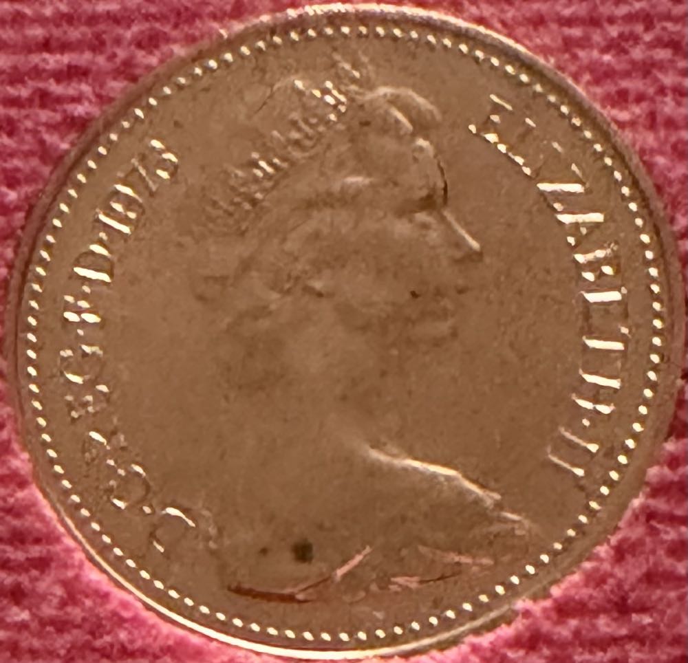 1973 One New Penny  coin collectible - Main Image 2