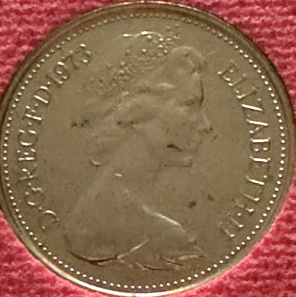 1973 Five New Pence  coin collectible - Main Image 2