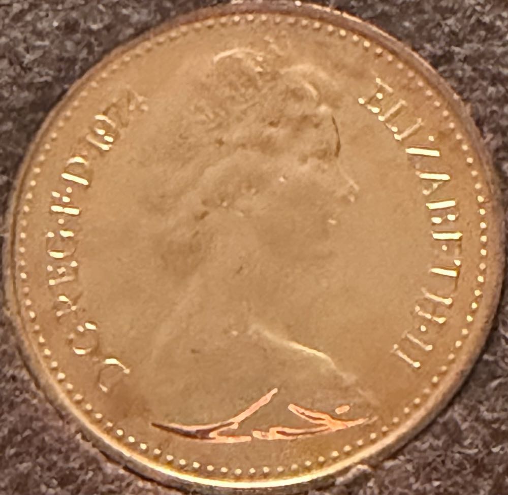 1974 Half New Penny  coin collectible - Main Image 2