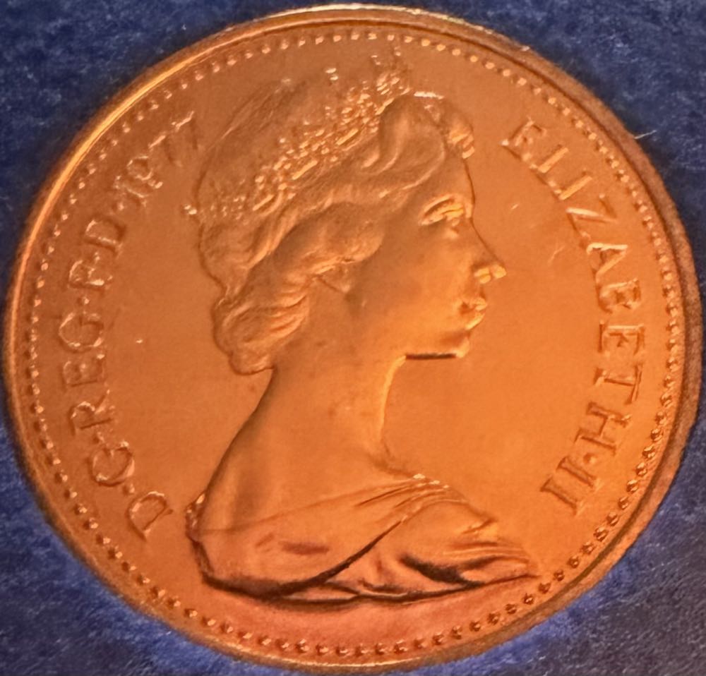 1977 Half New Penny  coin collectible - Main Image 2