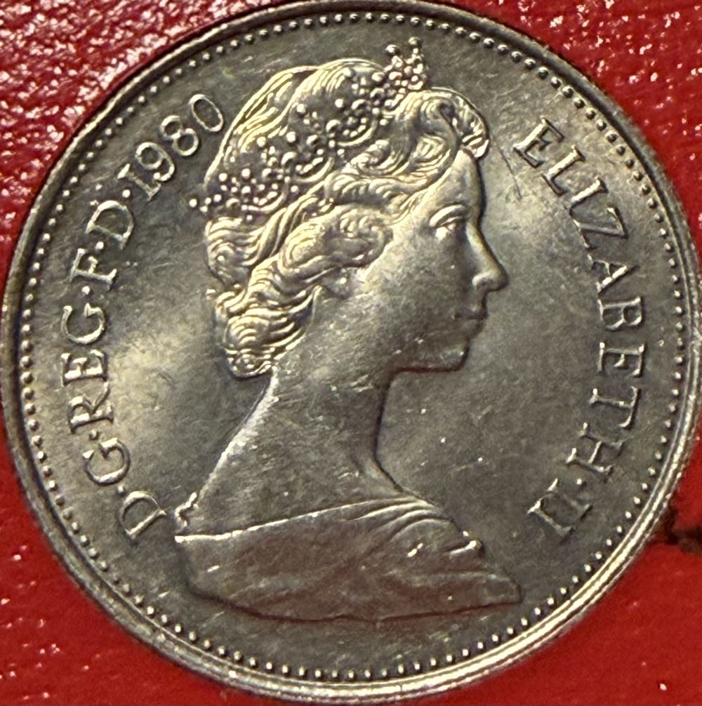 1980 Five New Pence (2)  coin collectible - Main Image 2