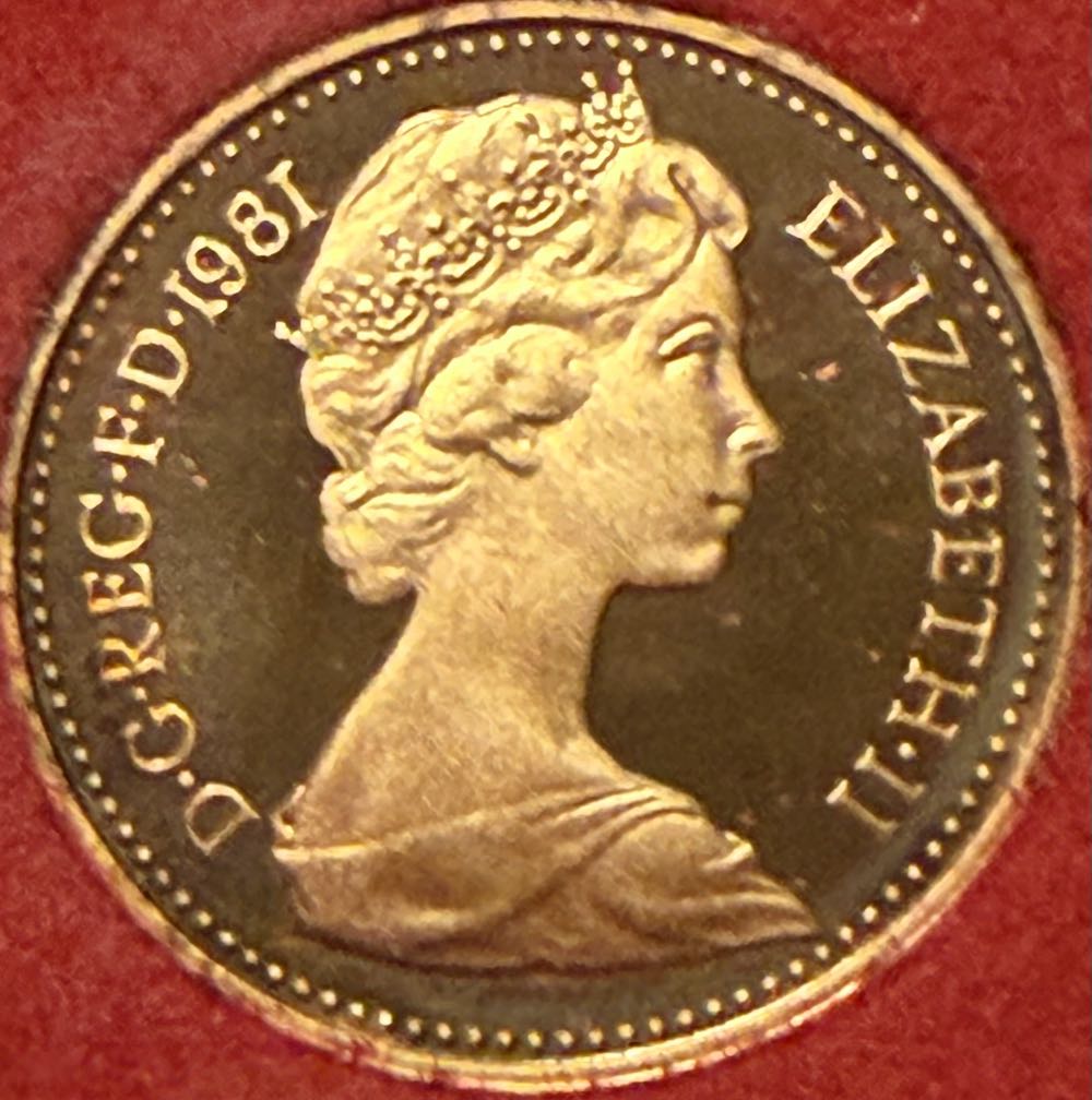 1981 Half New Penny  coin collectible - Main Image 2