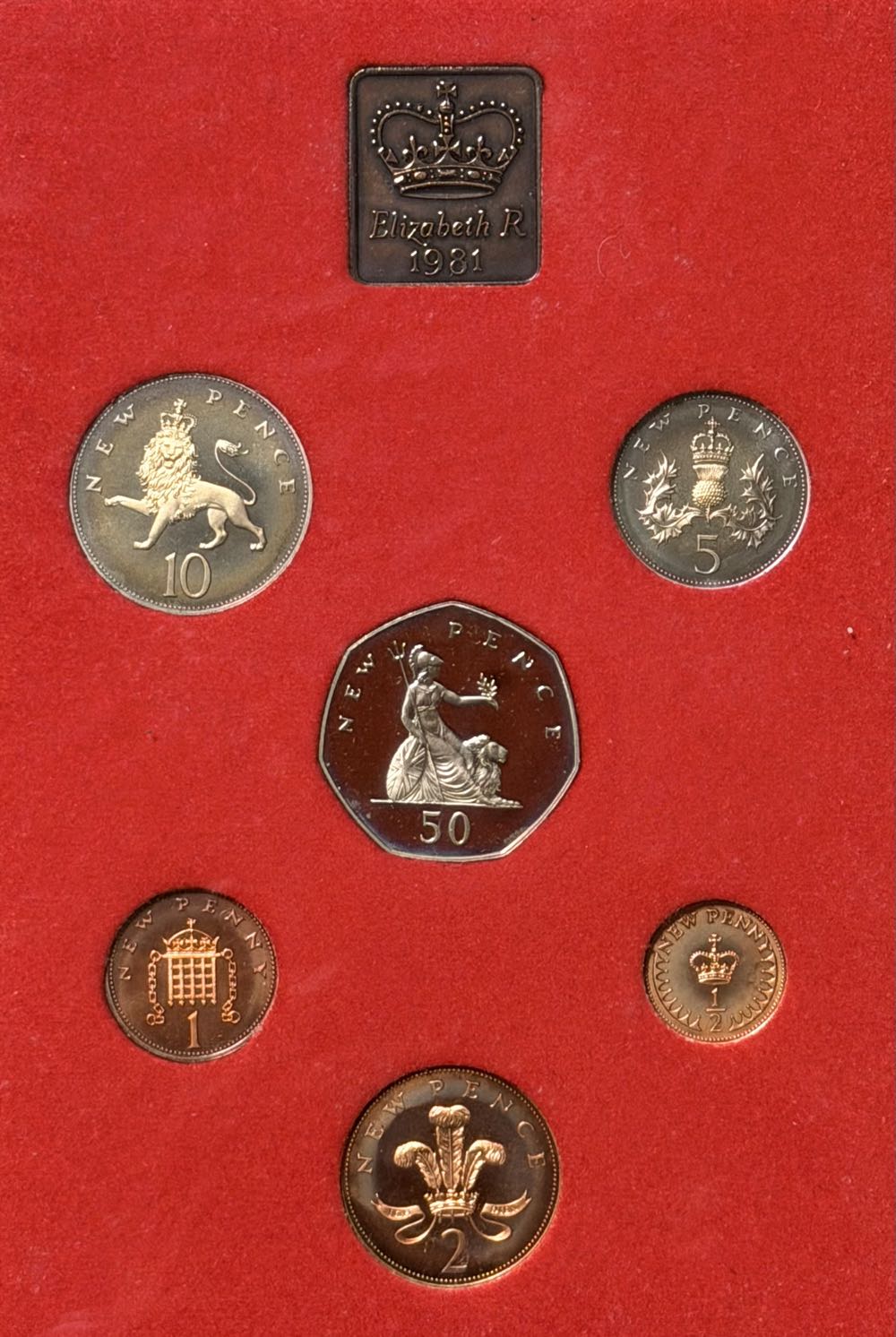 1981 Half New Penny  coin collectible - Main Image 3