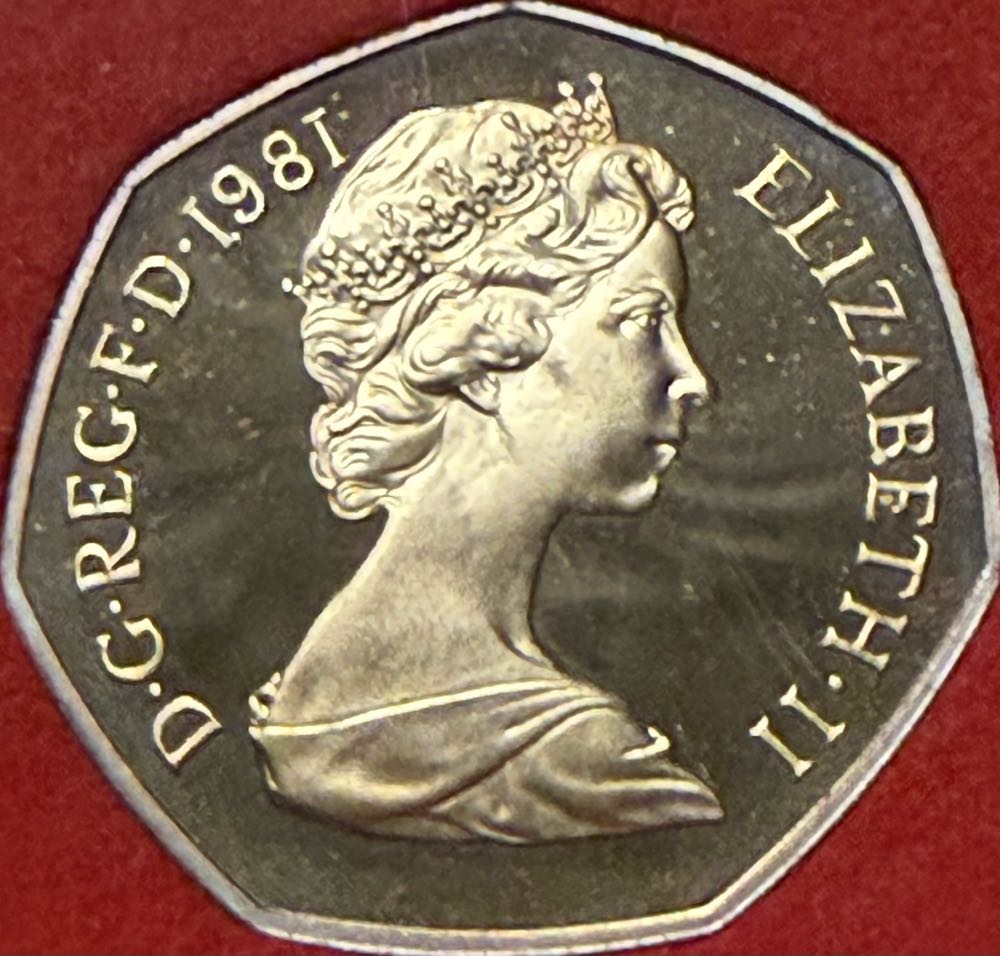 1981 Fifty New Pence (2)  coin collectible - Main Image 2