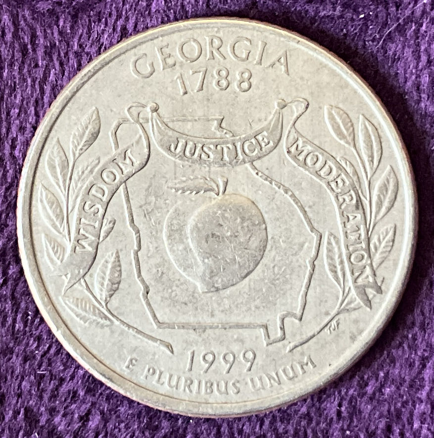 Washington Quarter Georgia 1999 D 2  coin collectible - Main Image 2