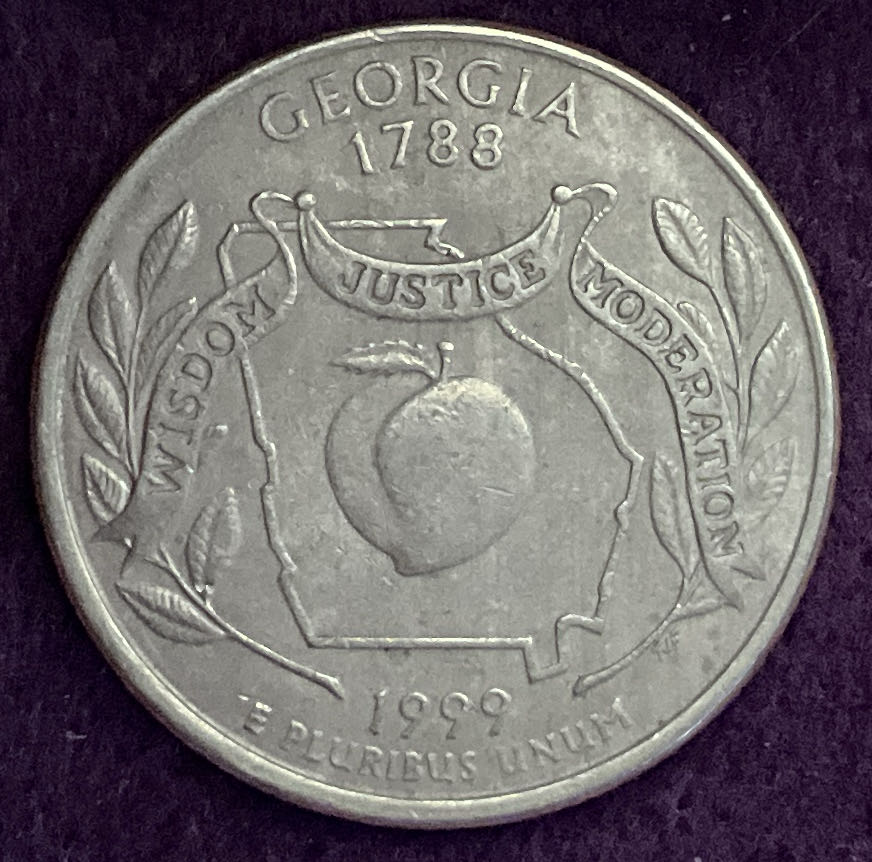 Washington Quarter Georgia 1999 D 2  coin collectible - Main Image 4