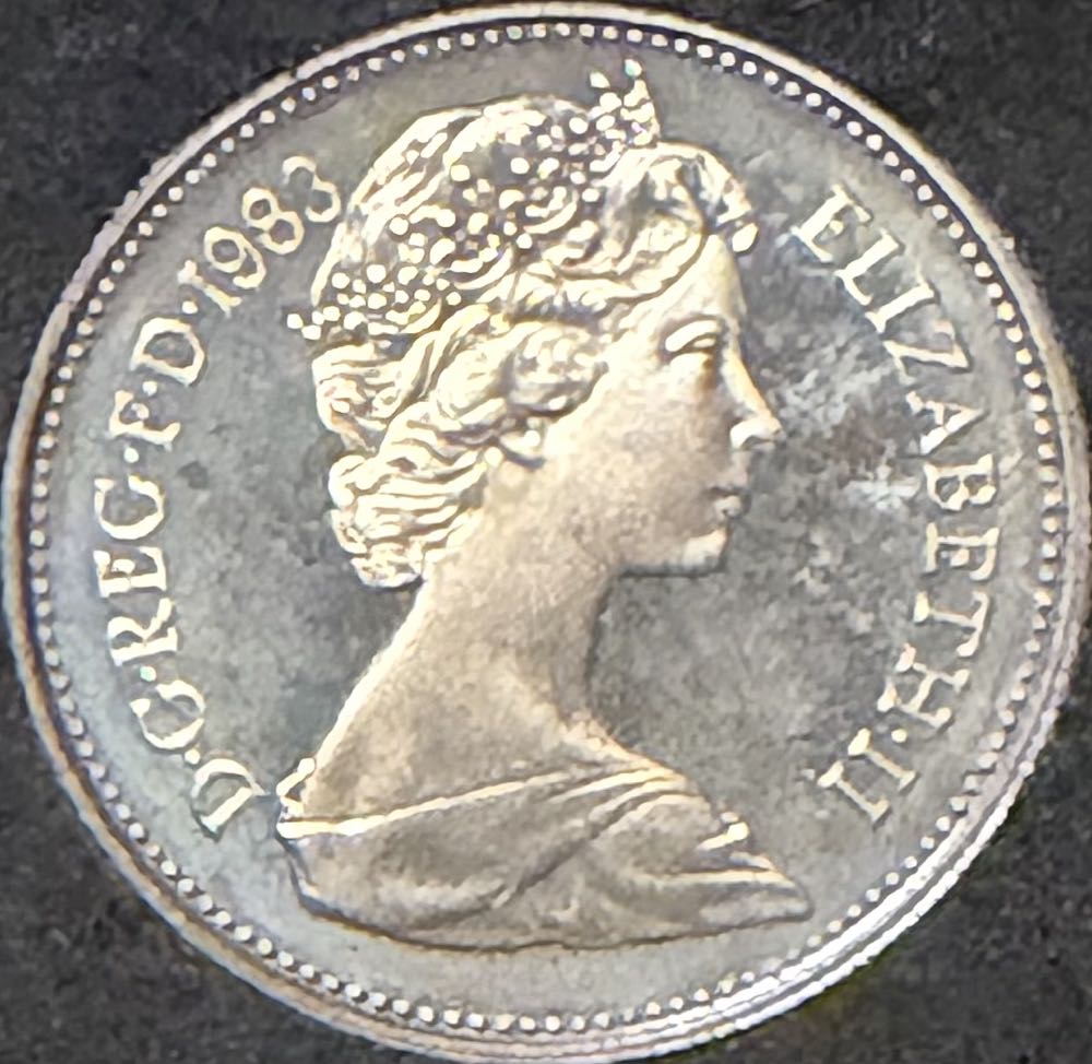 1983 Scottish Thistle 5p  coin collectible - Main Image 2