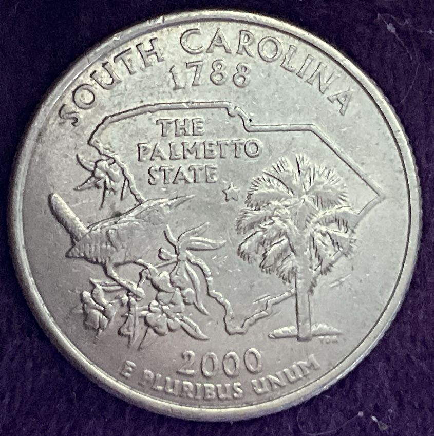 Washington Quarter South Carolina 2000 D 1  coin collectible - Main Image 4