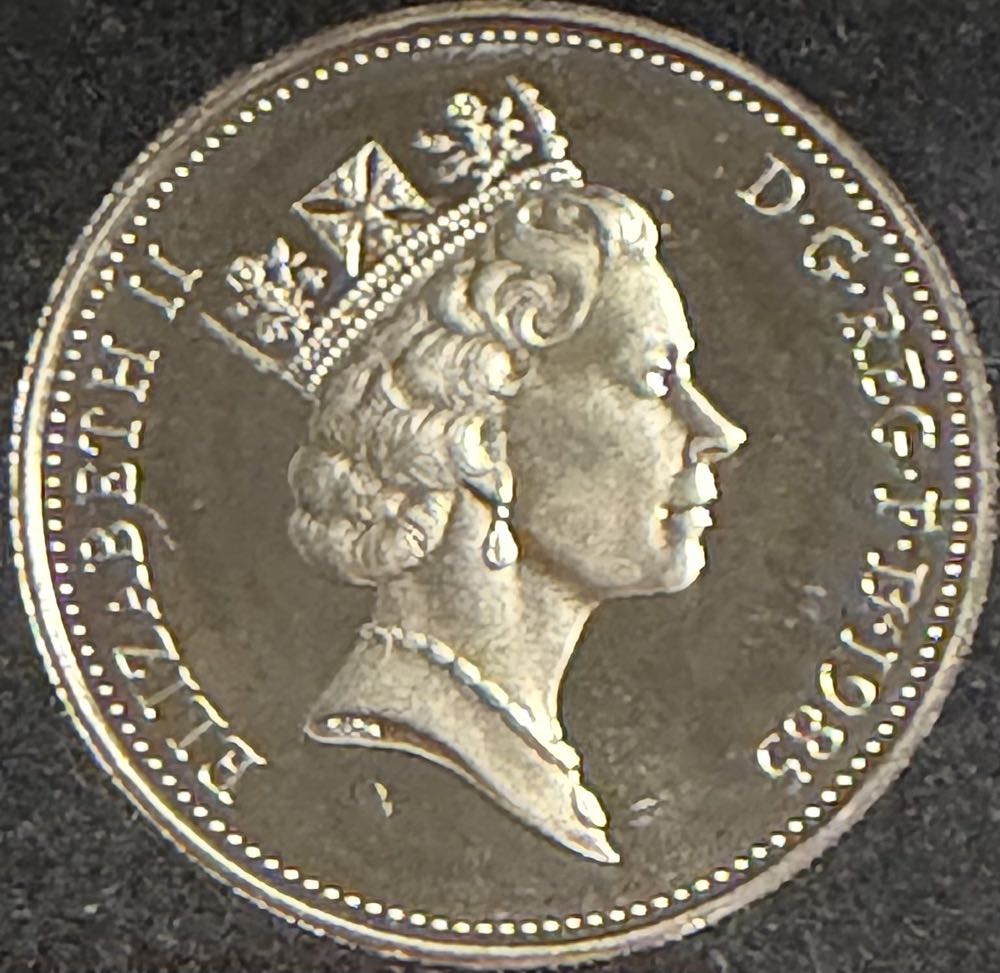 1985 Scottish Thistle 5p  coin collectible - Main Image 2