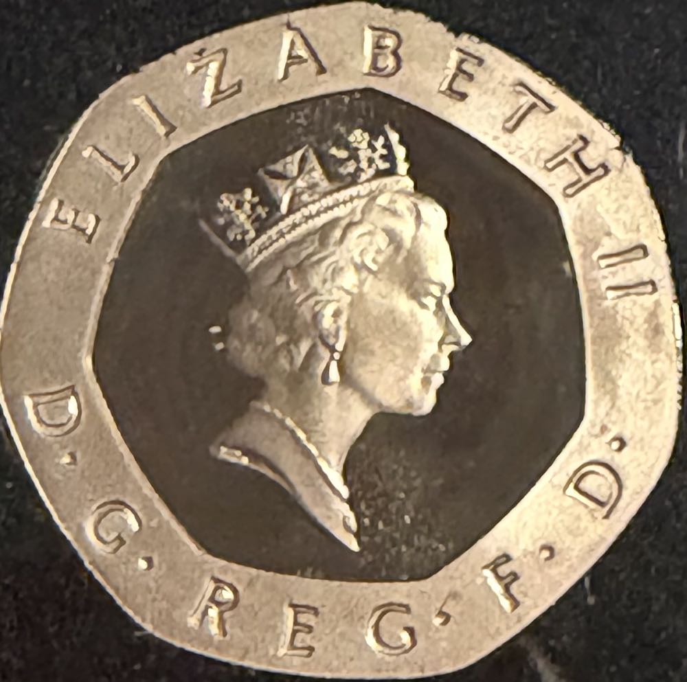 1985 Tudor Rose 20p (2)  coin collectible - Main Image 2