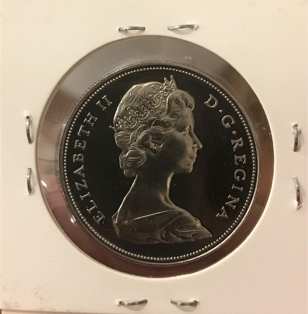 Canada Canoe Silver Dollar 1969  coin collectible - Main Image 2