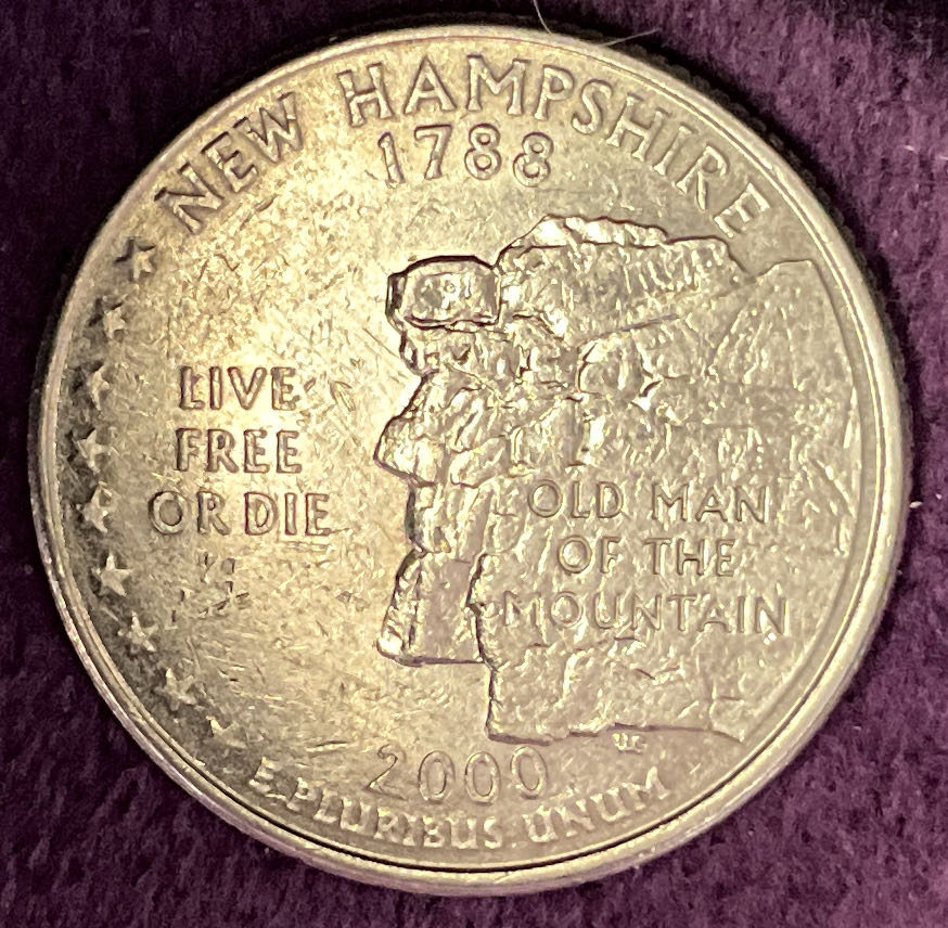 Washington Quarter New Hampshire 2000 P 1  coin collectible - Main Image 4