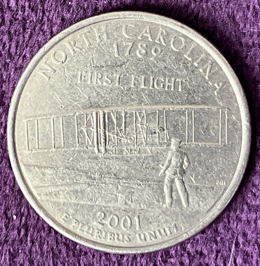 Washington Quarter North Carolina 2001 D 1  coin collectible - Main Image 2