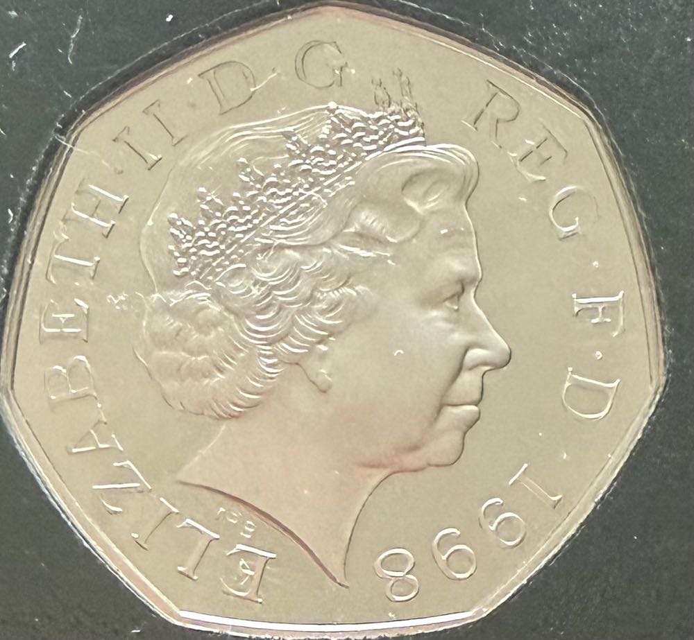 1998 Britannia 50p  coin collectible - Main Image 2