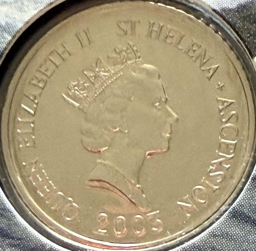 2003 Jonathan The Giant Tortoise 5p  coin collectible - Main Image 2