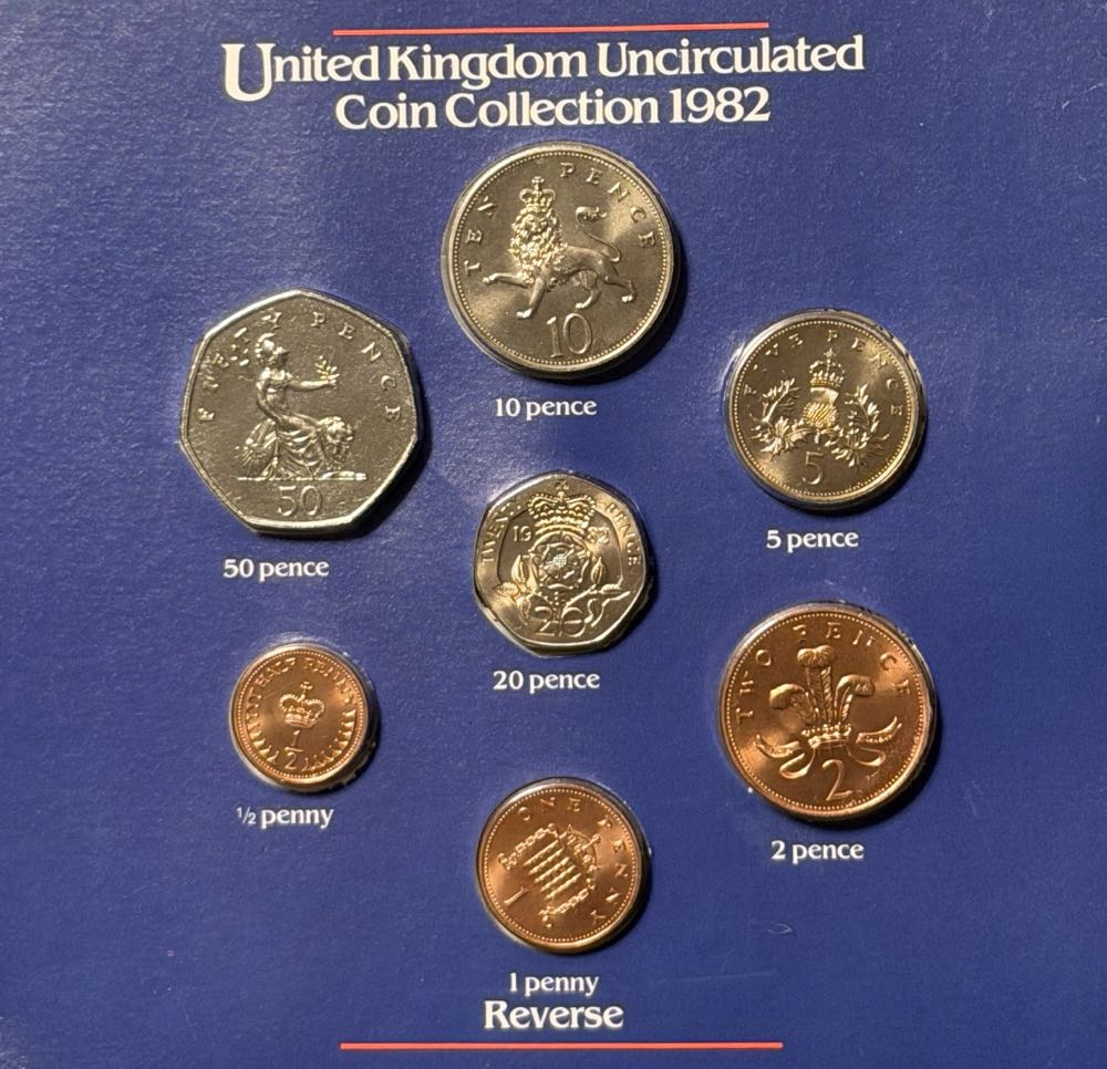 1982 Portcullis 1p  coin collectible - Main Image 3