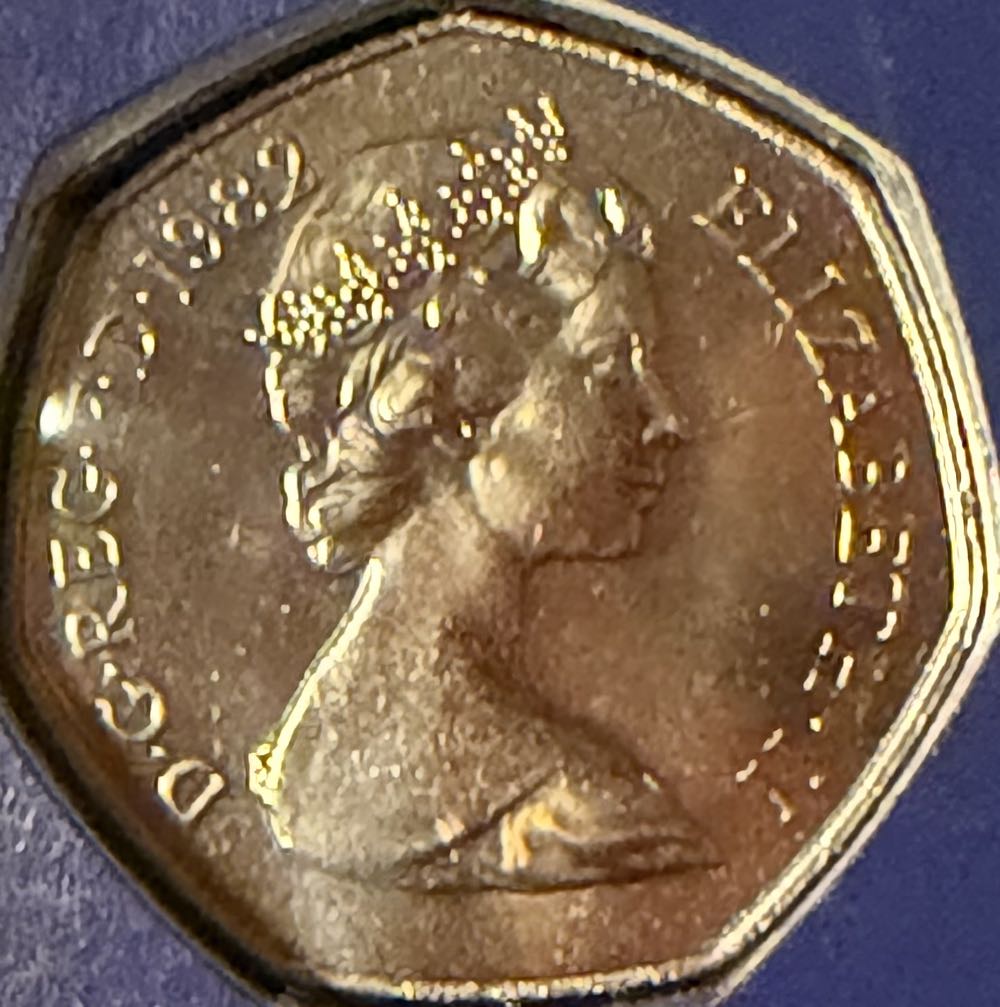 1982 Britannia 50p  coin collectible - Main Image 2